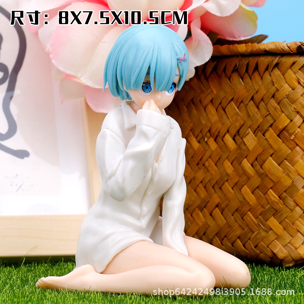 Mô Hình Figure Nhân Vật Rem Mặc Áo Sơ Mi Oversized Sexy - Fig Anime Re:Zero Kích Thước 11cm Dễ Thương