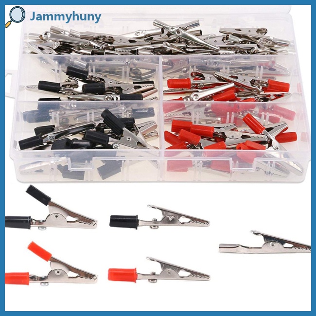 Set 100 Kẹp Cá Sấu 53mm Cách Nhiệt Độ Cao Kẹp Bình Ắc Quy Xe Hơi