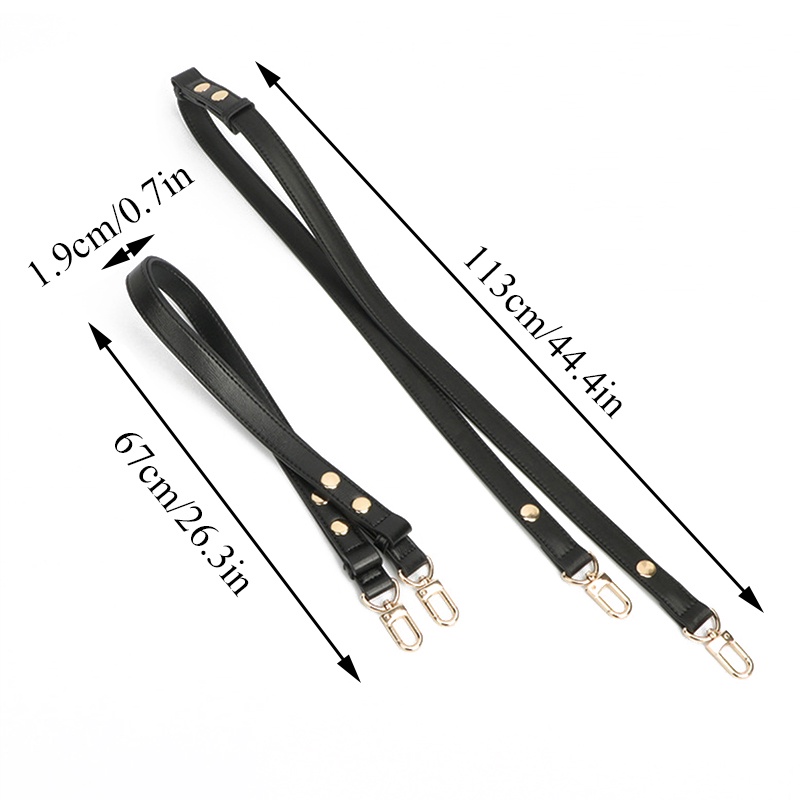 Dây Da Đeo Chéo Một Bên Vai Màu Trơn Điều Chỉnh Được Giảm Căng Thẳng