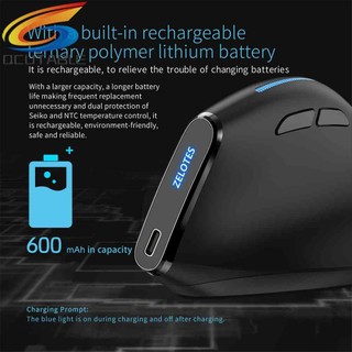 ZELOTES F-36A Optical Vertical Mouse 6 Buttons Computer Mice 2400 DPI Adjustable