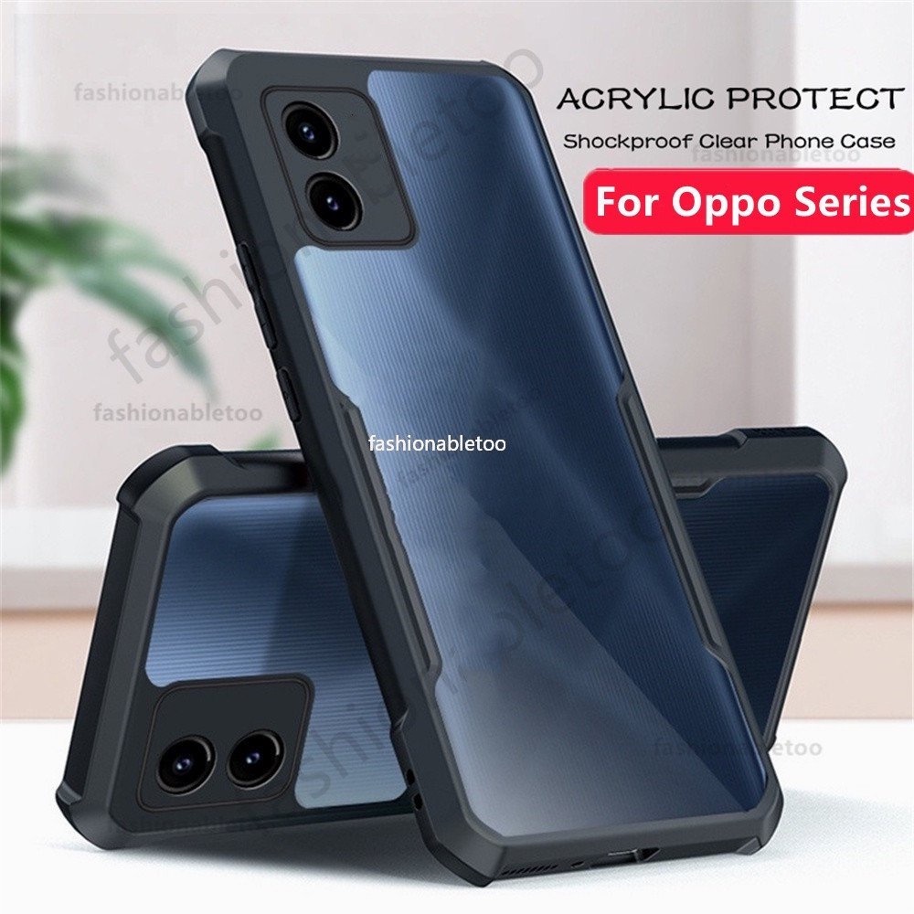 Ốp Điện Thoại TPU Acrylic Trong Suốt Chống Sốc Cho Oppo Reno8 T 8T 8 pro plus 8Z 8Lite Reno8T Reno8pro 4G 5G