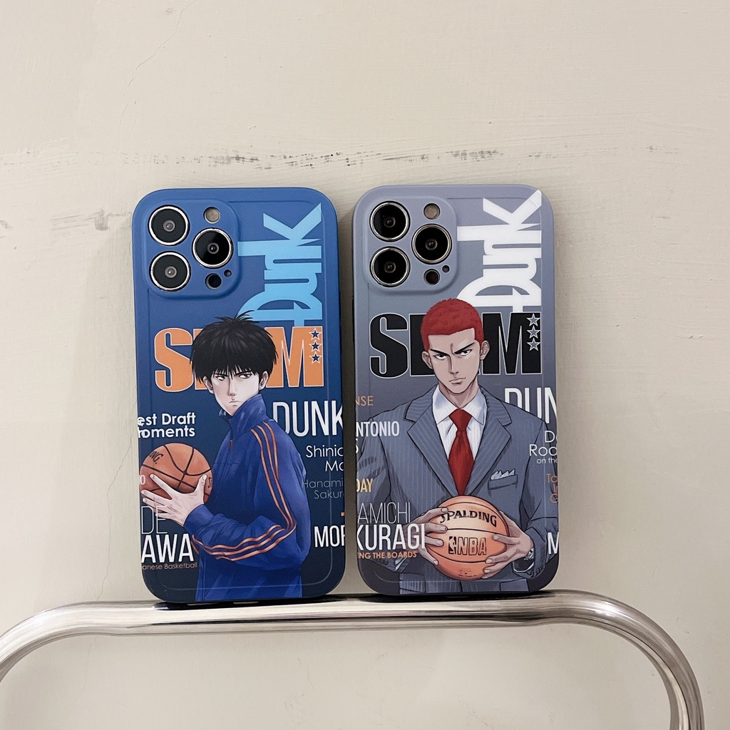 Ốp Điện Thoại Chống Sốc In Hình Hoạt Hình Slam Dunk Cho iPhone 14 13 12 11 Pro Max X XR XSMAX 7 8 Plus
