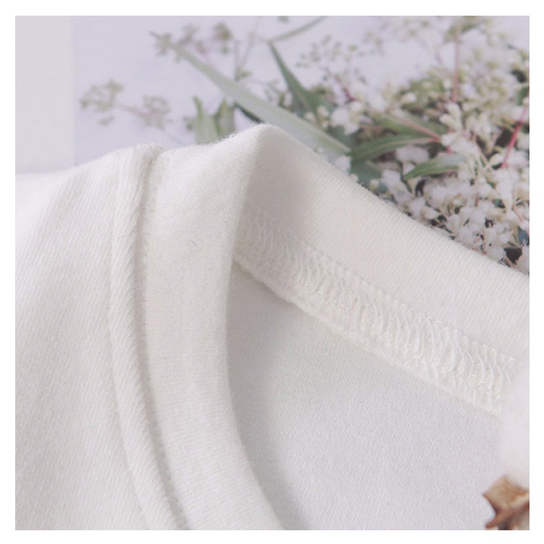 Áo Thun Nữ Ngắn Tay Cổ Tròn In Hình Mặt Cười Phong Cách Hàn Quốc Thời Trang Mùa Hè Mới