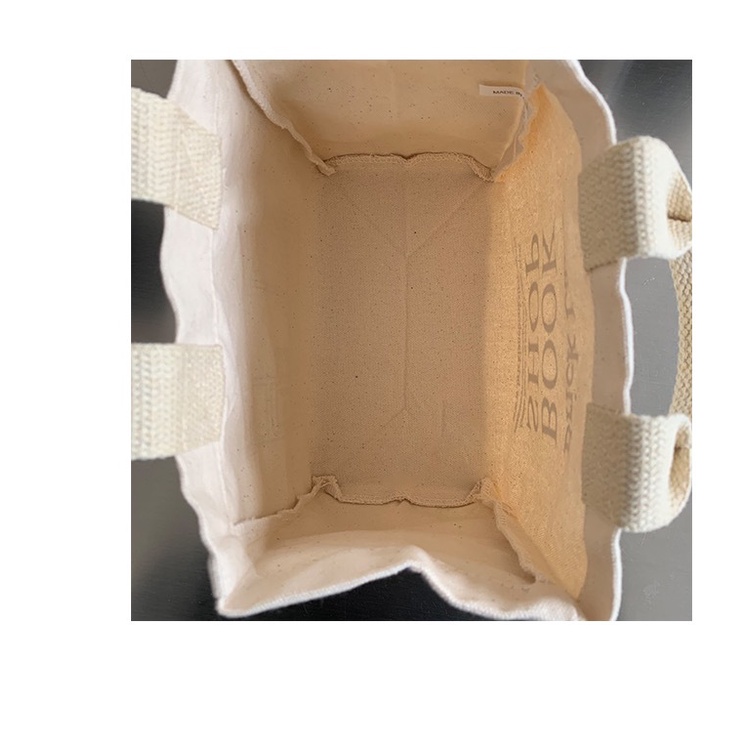 Túi size lớn/ nhỏ đựng hộp cơm trưa bằng vải canvas nhiều màu sắc tiện dụng cho nữ TTF642