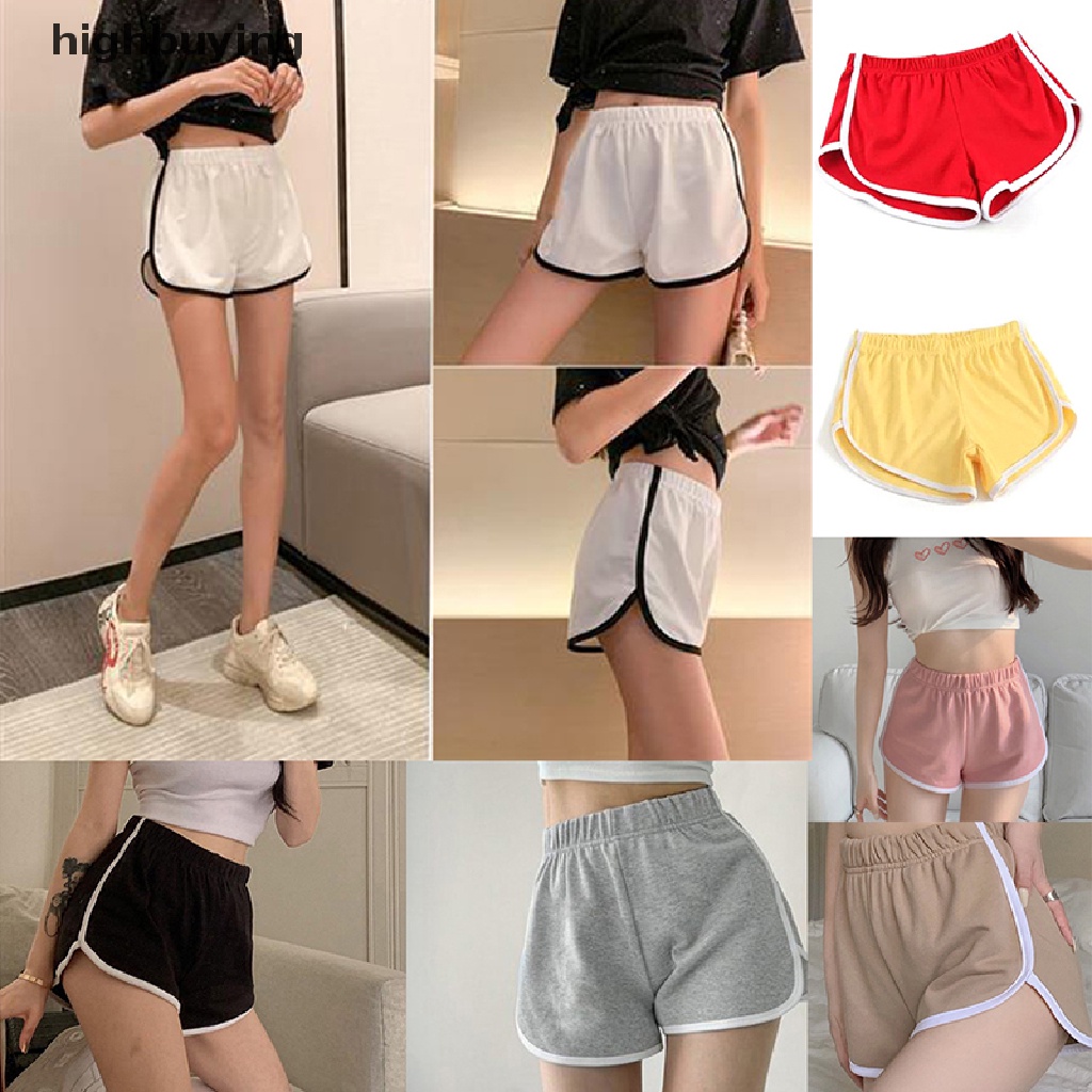 Quần Short Lưng Thun Dáng Rộng Phong Cách Harajuku Hàn Quốc Thời Trang Mùa Hè Cho Nữ