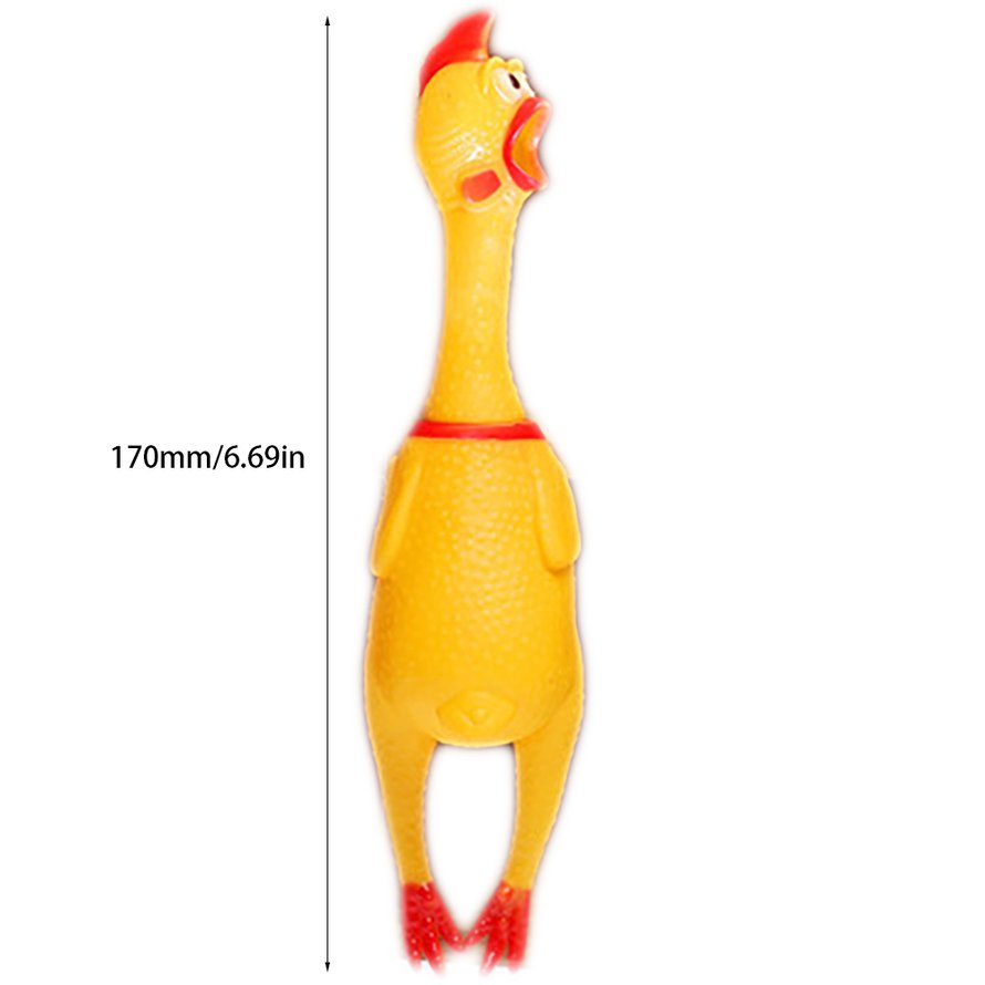 Screaming Chicken Dog Chew Squeak Toy Vent Squeeze Sound Toys Funny Gadgets