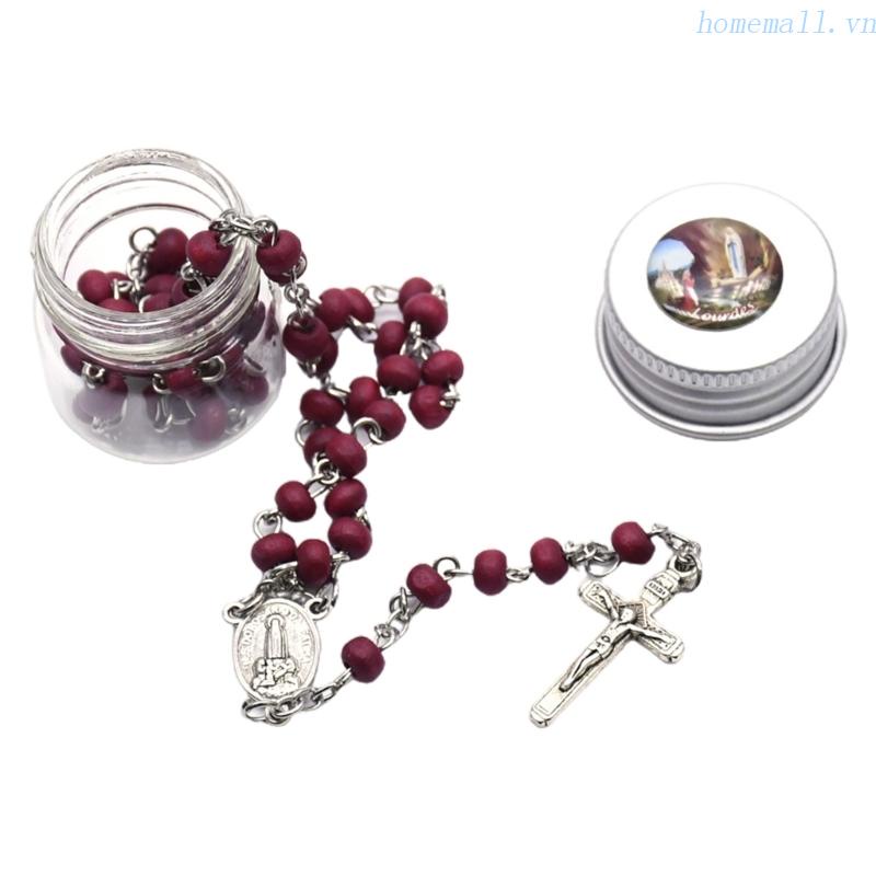 Ho Hạt Rosary Hương Thơm Hoa Hồng Làm Vòng Cổ Trang Sức Công Giáo Trang Trí Phòng Ngủ Tại Nhà Thờ Giáo