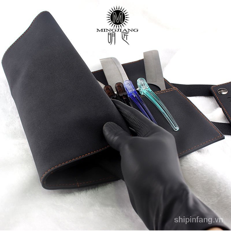 Túi Cuộn Vải Canvas Đựng Kéo Cắt Tóc Chuyên Dụng Cho Thợ Làm Tóc