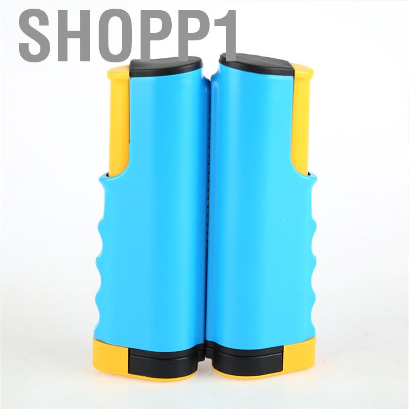 Shopp1 Retractable Table Tennis Net Rack Fashionable Safe Wavy Edge Portable Pong Ball for Gym School