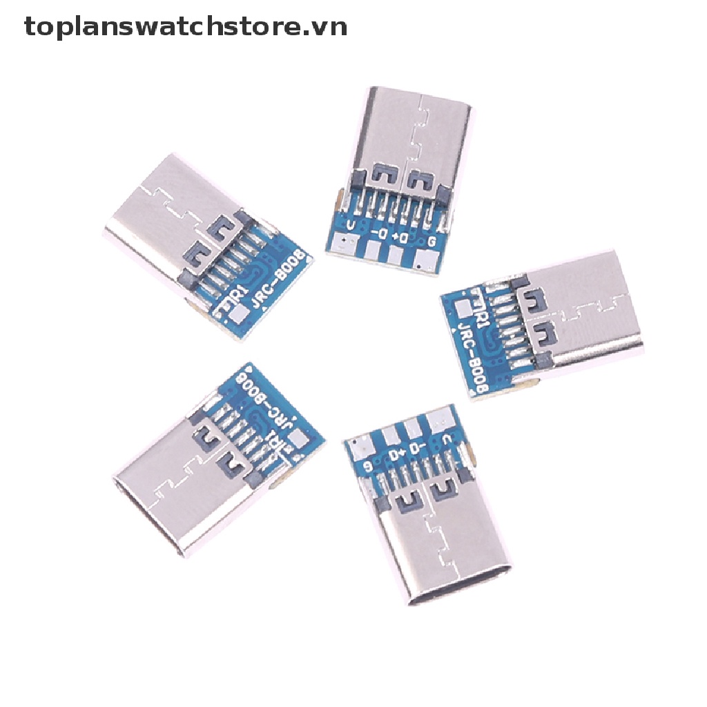 Set 5 Dây Cáp Hàn Type-C 14P Với Bảng Mạch PCB