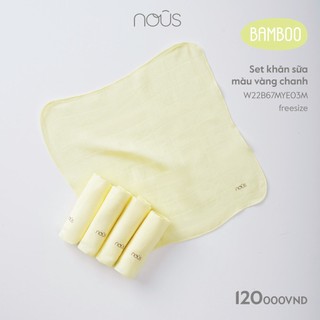 Set 05 chiếc khăn sữa Nous Bamboo kháng khuẩn
