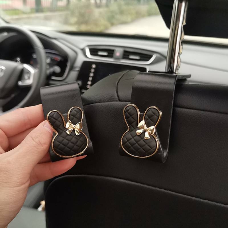 Car Car Interior Ornaments Cute Car Seat Back Hook Rear Backrest Small Hook Multifunctional Storage 9Cbl