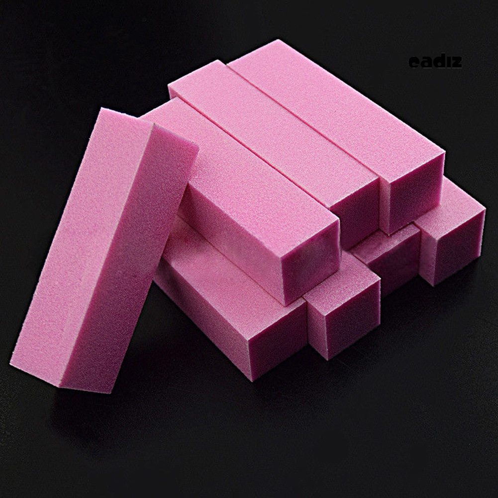 Bộ 10 Miếng Xốp Nhám Đánh Bóng Móng Tay Tiện Lợi Dành Cho Nữ