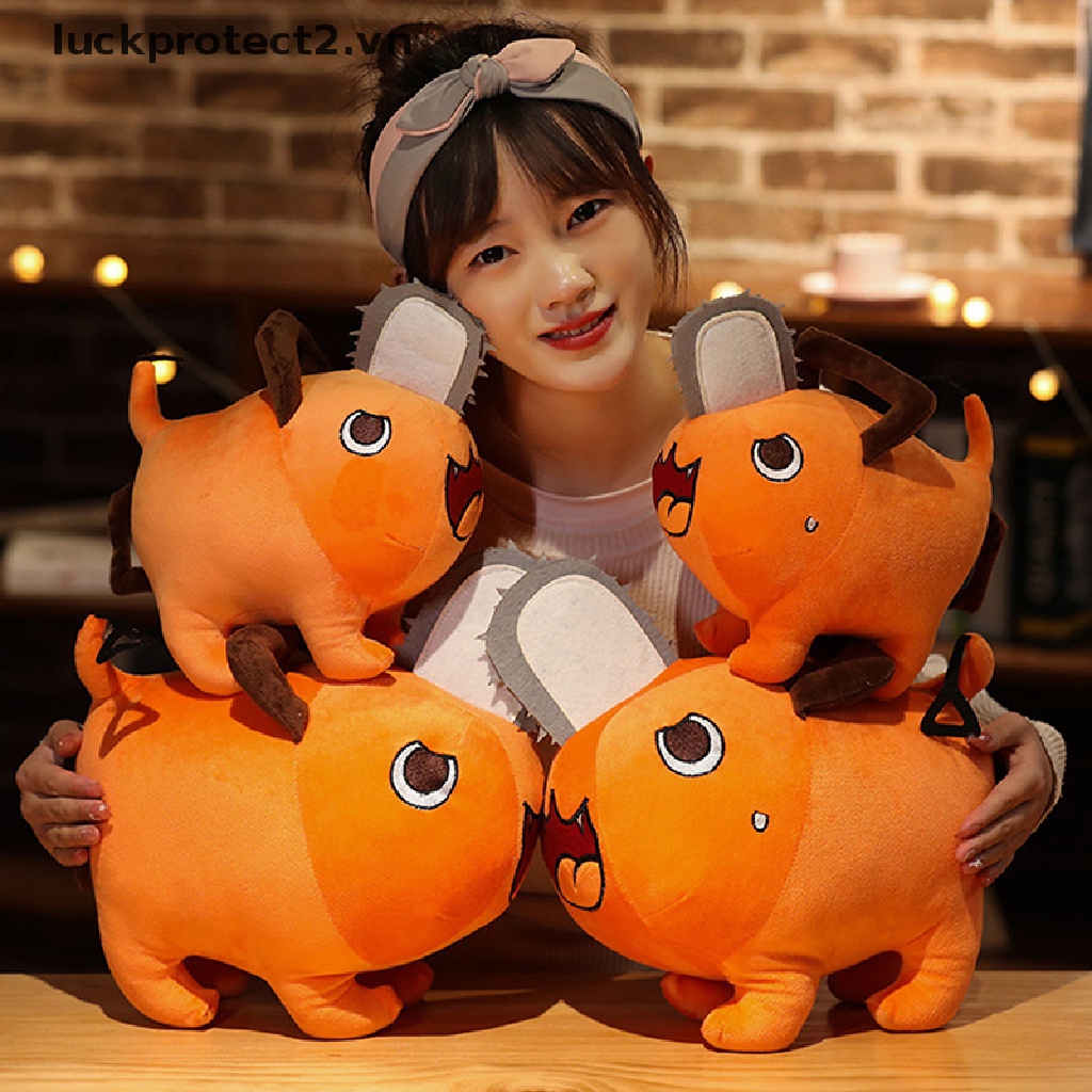 (Tốt Nhất) Đồ Chơi Nhồi Bông Hình Nhân Vật Pochita Có Dây Xích Làm Đạo Cụ Hóa Trang