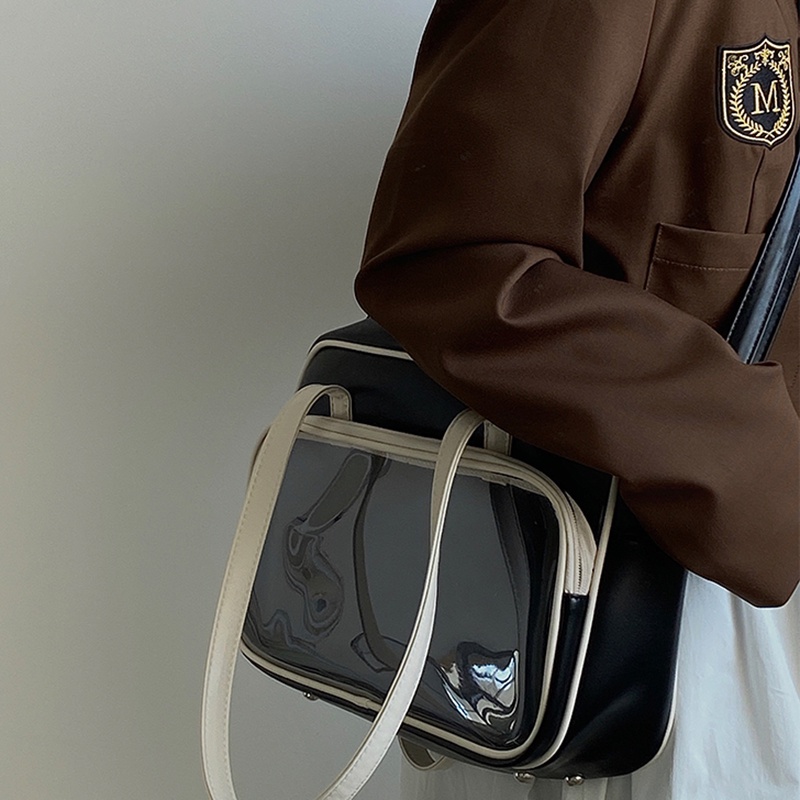 Ielgy Túi Xách Da Mềm Hình Vuông Sức Chứa Lớn Thời Trang Hàng Ngày Cho Nữ