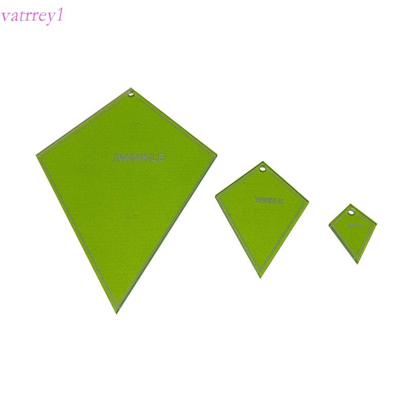 VATRR 3pcs Practical Patchwork Maker Kit Quilting Rulers Templates for Art Students