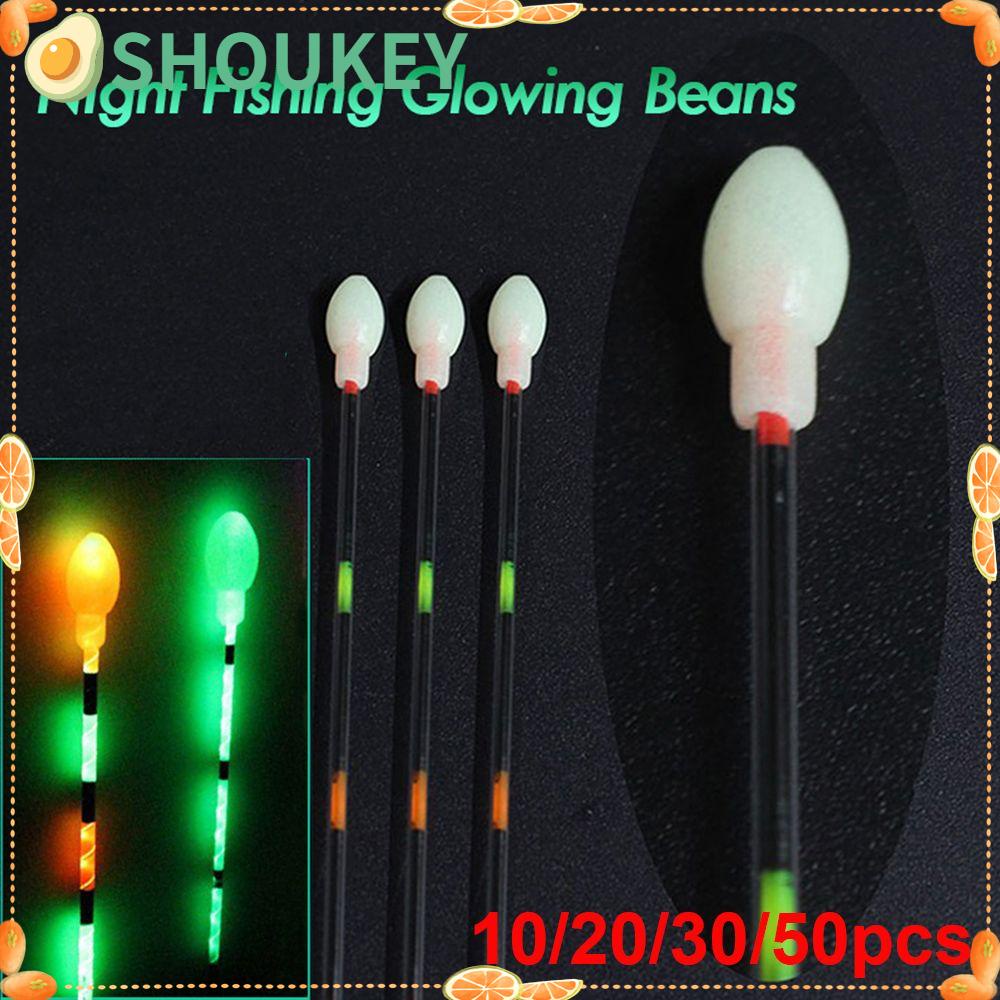 Set 10 / 20 / 30 / 50 Phao Hạt Đậu Dạ Quang Phụ Kiện Câu Cá Ban Đêm SHOUKEY