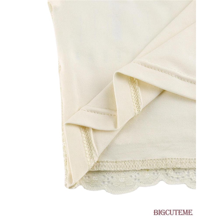 [] Áo Tank Top Màu Trơn Thắt Nơ Ôm Sát Rốn Phối Ren Trang Trí Thời Trang Mùa Hè Dành Cho Nữ