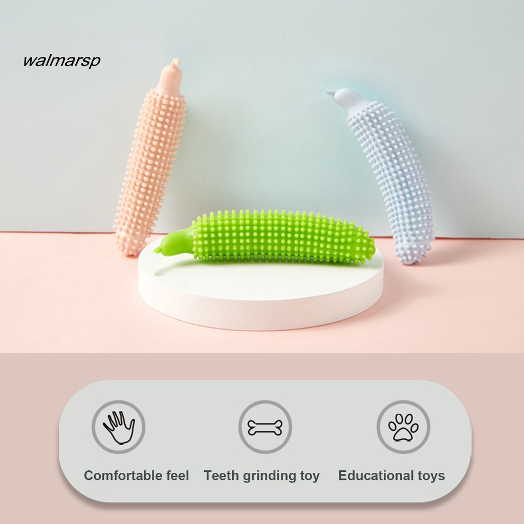 Đồ Chơi Nhai Gặm Hình Dưa Chuột Bằng TPE Chống Cắn Làm Sạch Răng Cho Thú Cưng