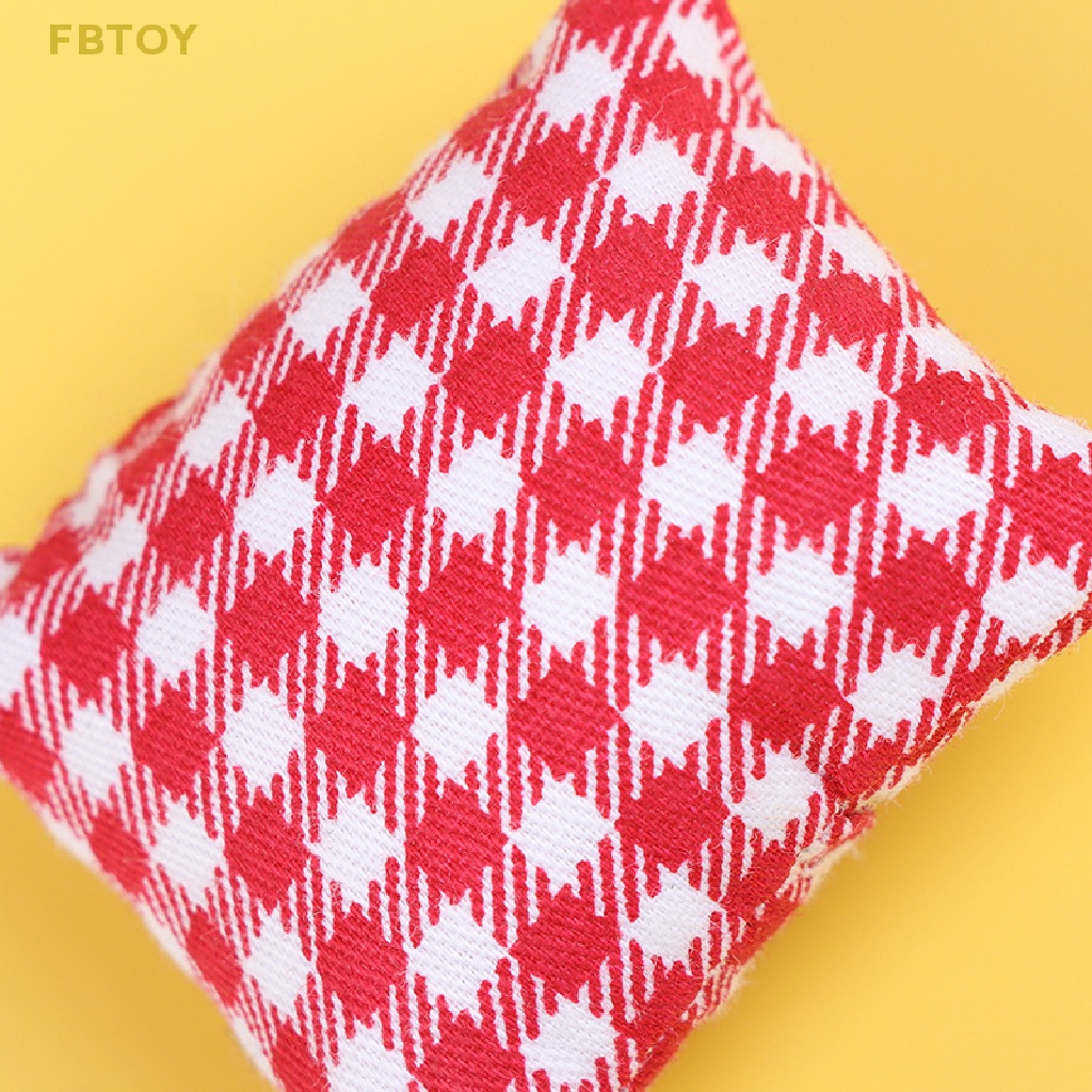 Bộ 2 Gối Sofa Trang Trí Nhà Búp Bê Tỉ Lệ 1: 12