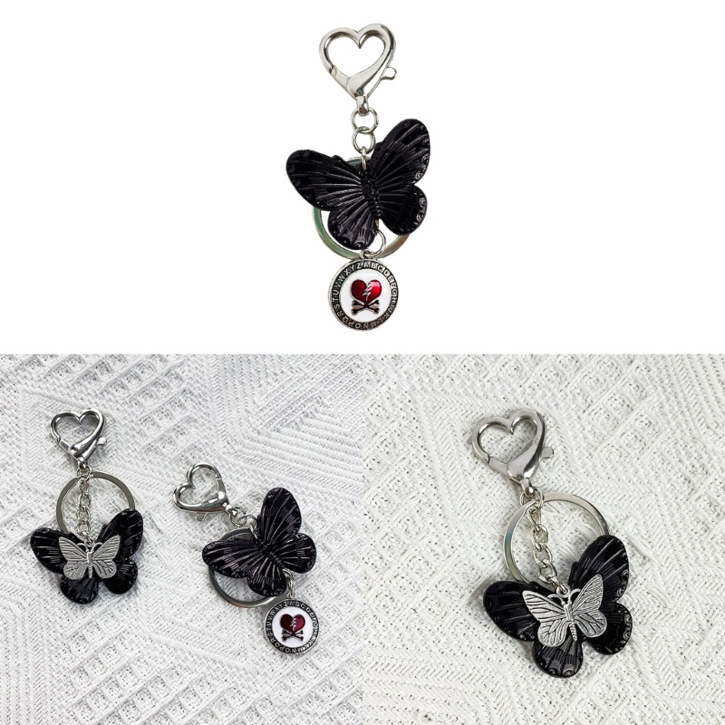 Mojito Móc Khóa Xe Hơi Acrylic Hình Bươm Bướm Nhỏ Xinh Tươi Mới