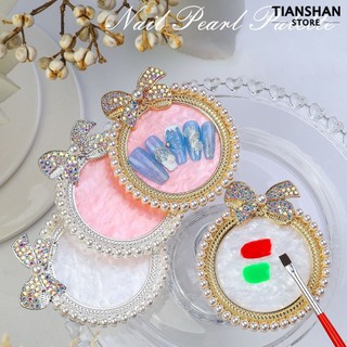 Newmerun-bảng màu vẽ móng tay nghệ thuật hình nơ màu sắc sống động