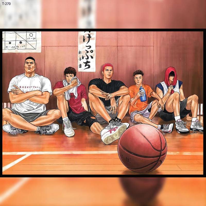 Bộ Đồ Chơi Xếp Hình 300 / 500 / 1000 Mảnh Bằng Gỗ Họa Tiết Hoạt Hình anime slam dunk