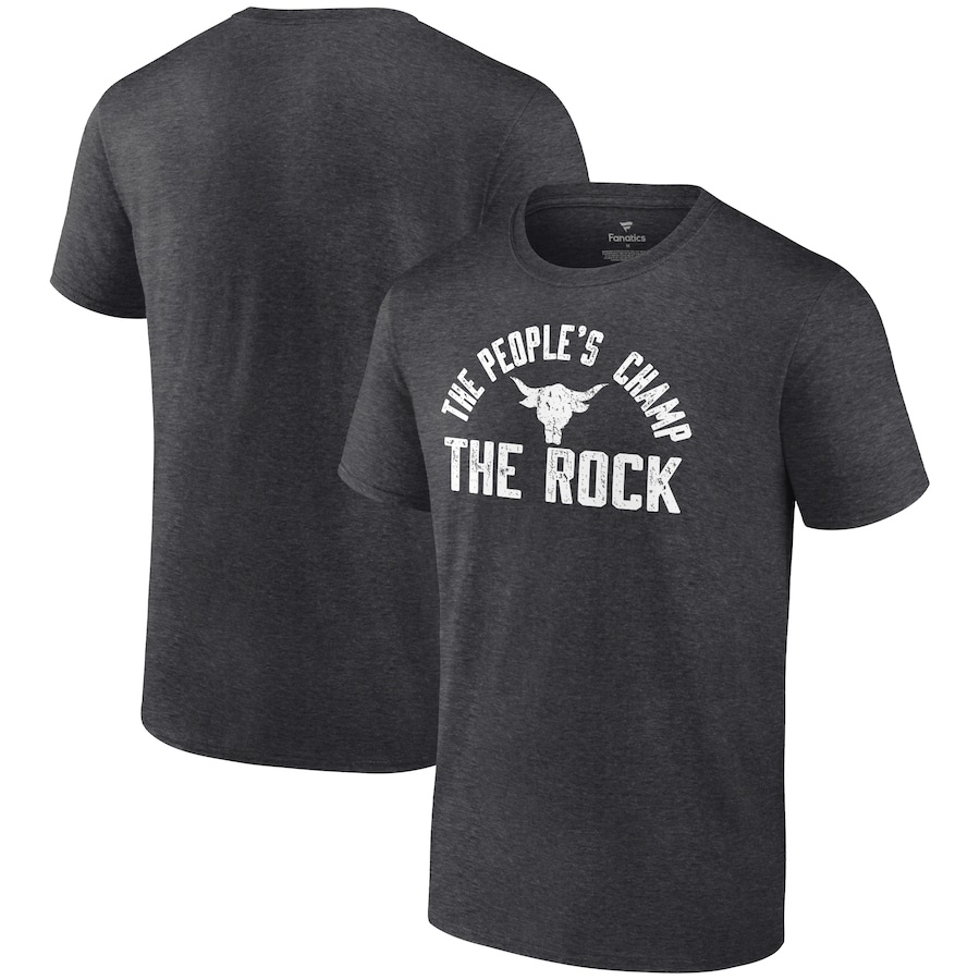 Áo Thun Nam Thương Hiệu Fanatics Màu Xanh Navy The Rock The People
