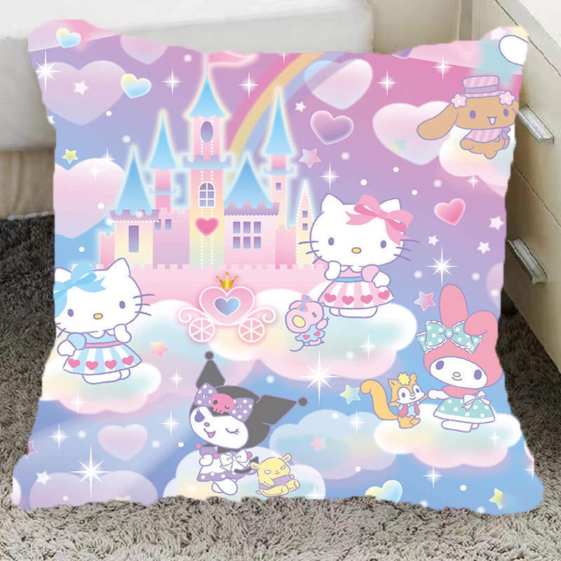 Gối Trang Trí Nhà Cửa Hình Mèo Hello Kitty Dễ Thương