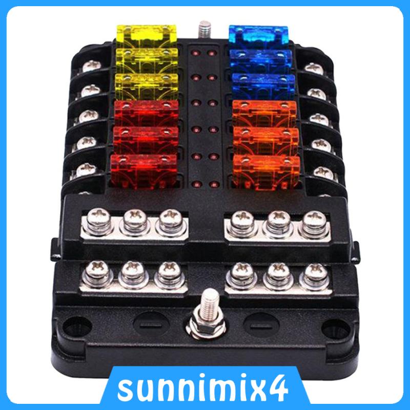 Giá Đỡ Cầu Chì 32V 100A 12 Trong 1 Tự Động Chống Nước Cho Xe Hơi H2Sports