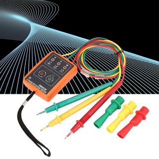 ✿vivi✿SM852B 3 Phase Rotation Sequence Indicator Meter Tester Detector 60V-600V