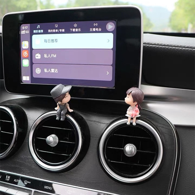 1 Bộ Phụ Kiện Trang Trí Bảng Điều Khiển Xe Hơi Hình Tượng Hoạt Hình Dễ Thương Thích Hợp Làm Quà Tặng Cho Bạn Gái drop