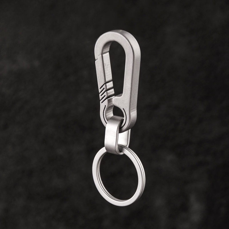 Móc Chìa Khóa Bằng Hợp Kim Titan Đơn Giản Sáng Tạo Cho Nam