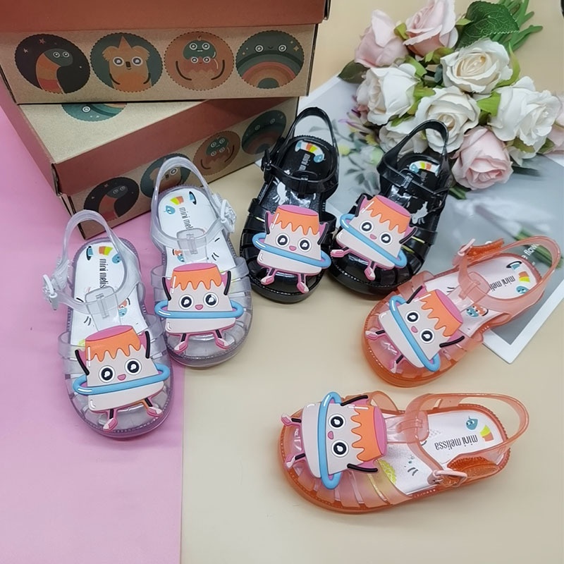 Xăng đan Đi Biển Gel Có Khóa Cài Hoạt Hình Pudding Nhỏ Mới Năm 2023 Dành Cho Bé Gái