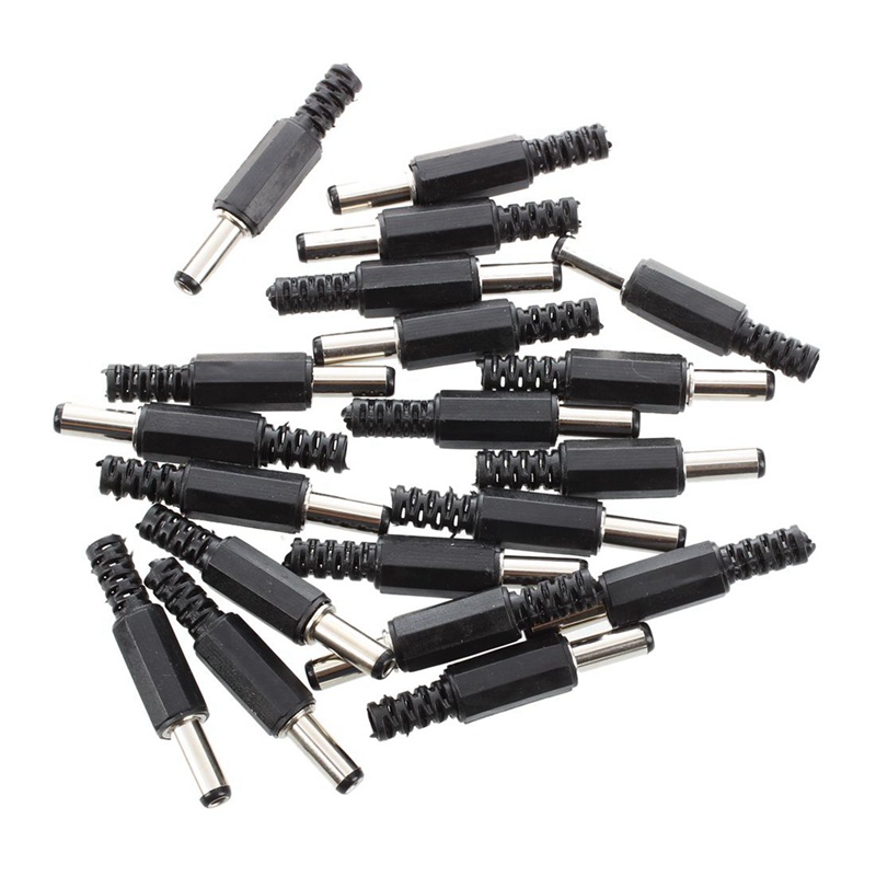 20 Cặp Jack Nối DC Và 20 Cặp Dây Cáp Năng Lượng Mặt Trời 2.5mm X 5.5mm