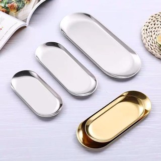 KATELV Khay Đựng Thức Ăn Bằng Thép Không Gỉ Hình Oval