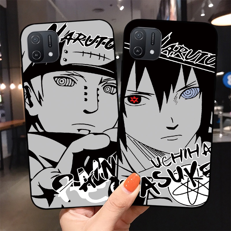 Ốp Điện Thoại In Hình Naruto Sasuke 3D Cho OPPO A16K A16E A77 A78 A58 A58X 5G
