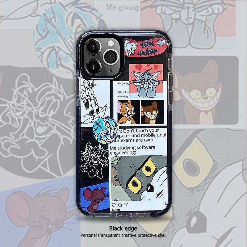 Ốp Điện Thoại Mềm Trong Suốt Họa Tiết Ngộ Nghĩnh Cho Apple iPhone1286pro13 xr 7 plus 11x Xsmax 14Promax 13Promax 11 DA9T