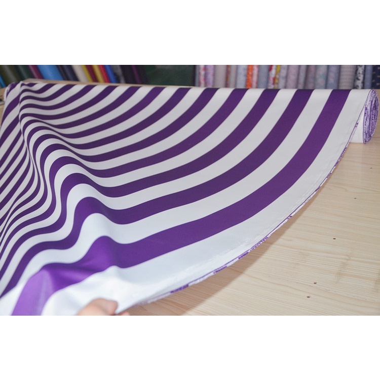 Tấm Bạt Che Nắng Bằng Vải Oxford Chống Nước In Họa Tiết Sọc 420D Kích Thước 50X150cm