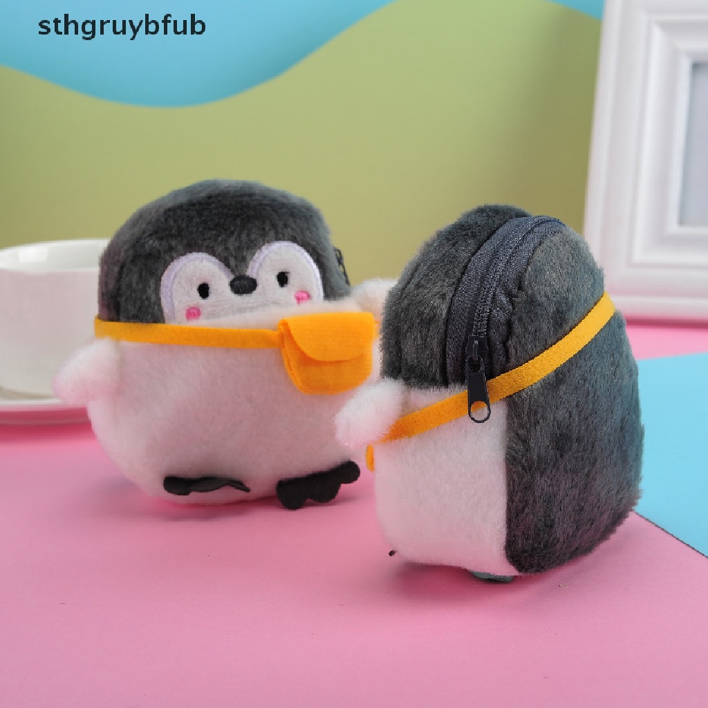 Ví Đựng Tiền Xu Hình Chim Cánh Cụt Nhồi Bông Đáng Yêu