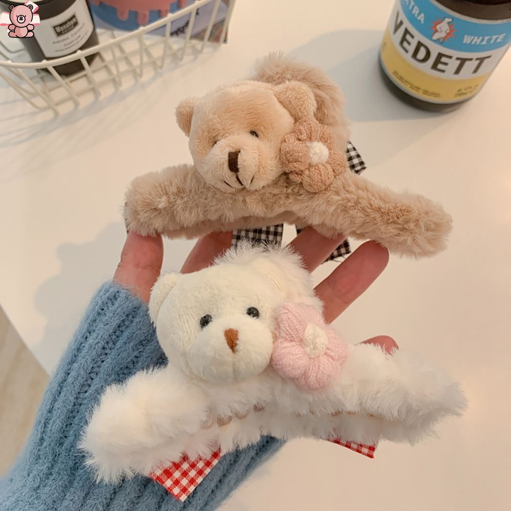 Kẹp Tóc Hình Cá Mập / Hoa Phủ Lông Dễ Thương Thời Trang Thanh Lịch Cho Nữ ruiyan MM