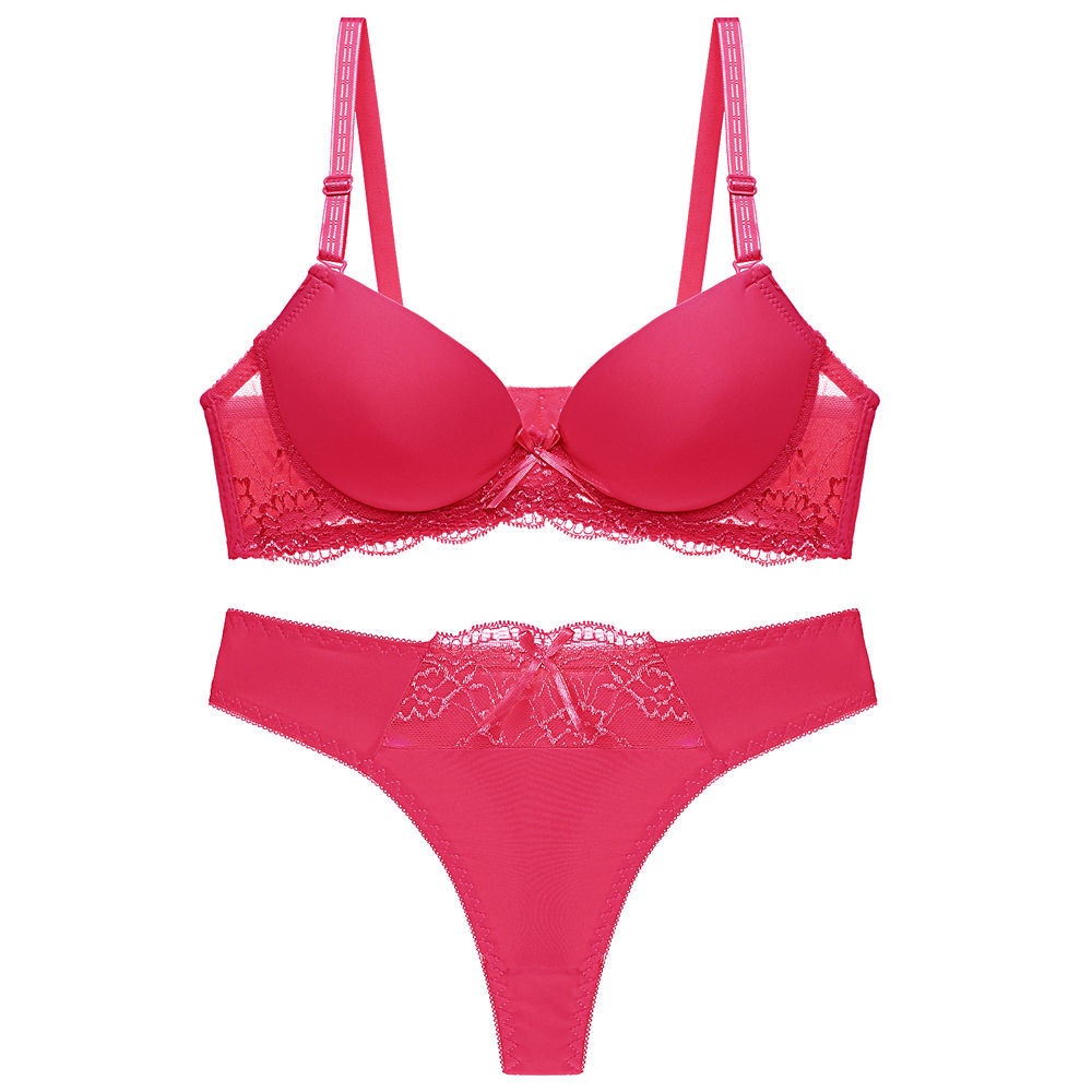 Set Áo Ngực & Quần Lót Nữ Dây Chữ T Màu Sắc Thời Trang