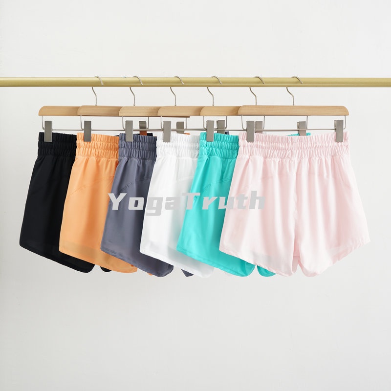 Quần Short Thể Thao Lưng Cao Dáng Rộng Thoáng Khí Chống Lóa Dành Cho Nữ