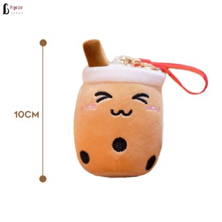 Móc khóa hình ly trà sữa nhồi bông dễ thương dùng trang trí