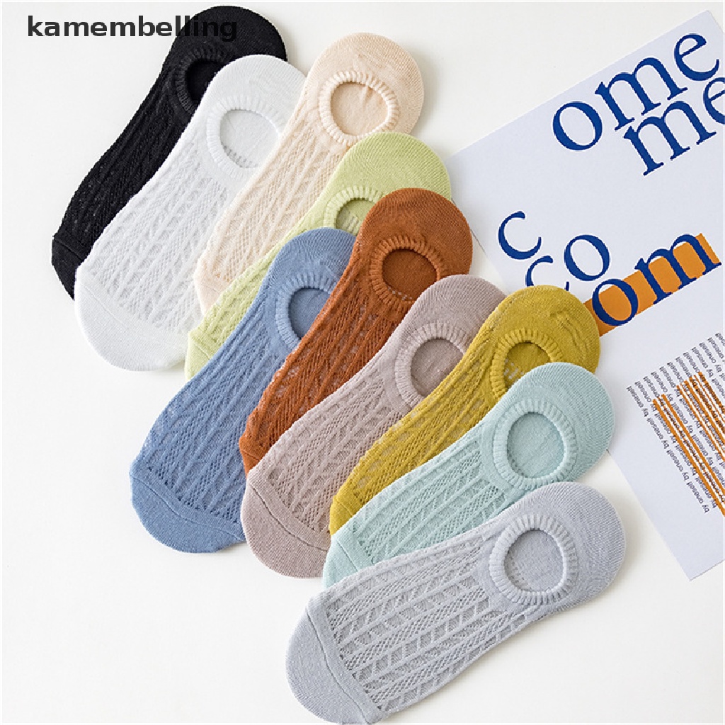 Kamembelling Vớ Thuyền Lưới Vô Hình Chống Trượt Thoáng Khí Mùa Hè Cho Nữ EN