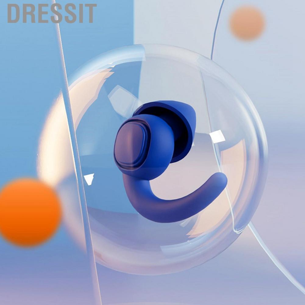 Dressit Soft Silicone Earplugs Waterproof Swimming Noise Reduction Ear Plugs for Sleep Sleeping Dormitory Hearing Protection 7th Generations
