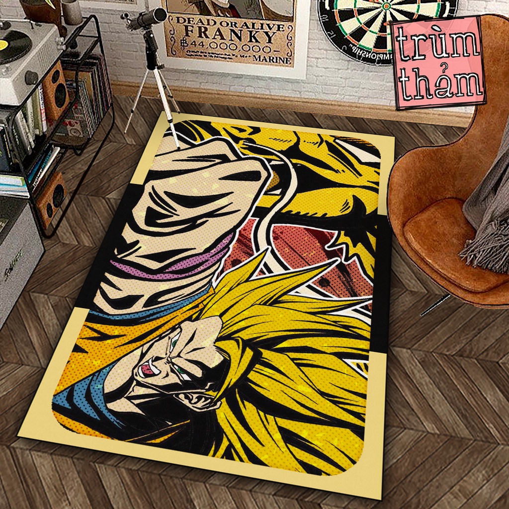 Thảm Trang Trí Son Goku Aesthetic Dragon Ball Anime Manga Decor Phòng Ngủ Phòng Khách Văn Phòng