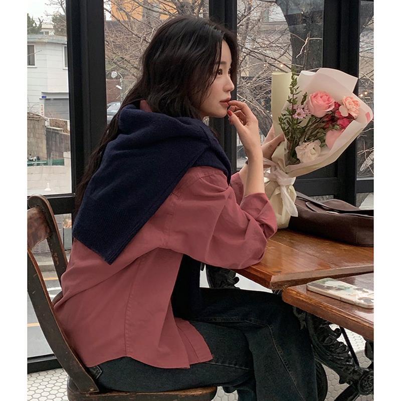 Áo Sơ Mi Thiết Kế Phong Cách Pháp Thời Trang Mùa Xuân 2023 Mới Cho Nữ