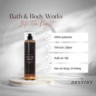 Body mist Into The Night - Xịt thơm toàn thân Bath And Body Works