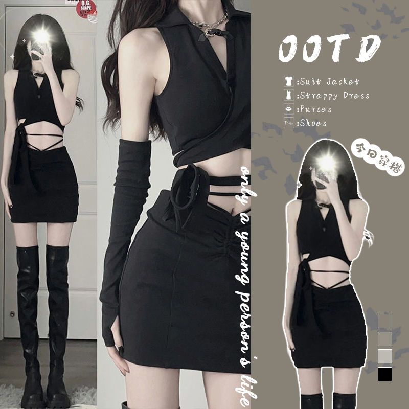 2023 stockSuit the female 2023Design Feel Áo Khoác Thùng Gia Vị Một '4.6zpt